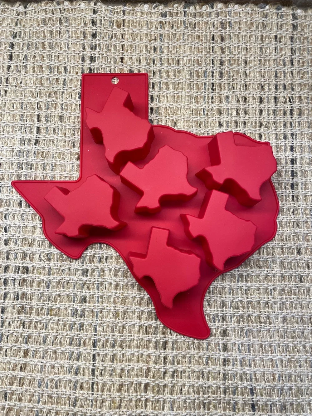 Red Texas-Shaped Silicone Mold Set